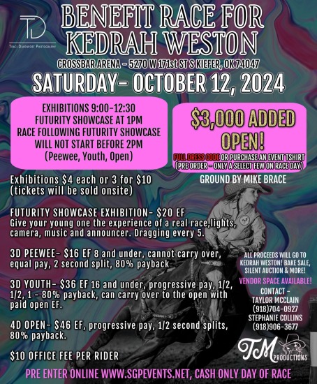 TM Productions - Benefit Race for Kedrah Weston